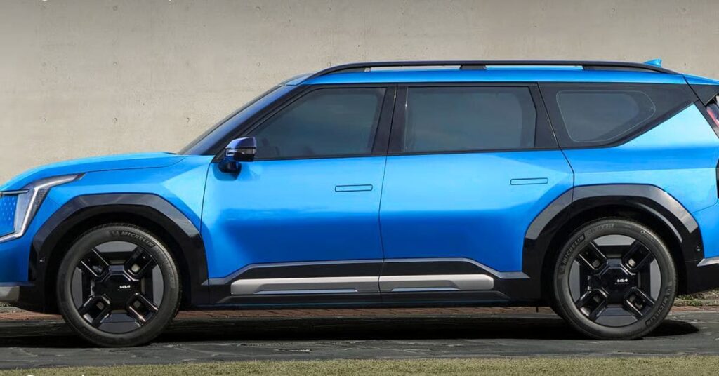 Kia EV9 blue